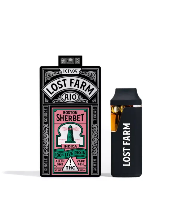 Boston Sherbet Live Resin All-In-One Vape Lost Farm vape
