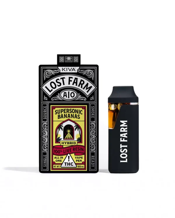 Supersonic Bananas Live Resin All-In-One Vape Buy Lost Farm Vape