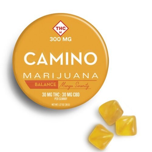 30mg 30mg CBD Balance Mango Serenity High Dose Camino Balance Gummies