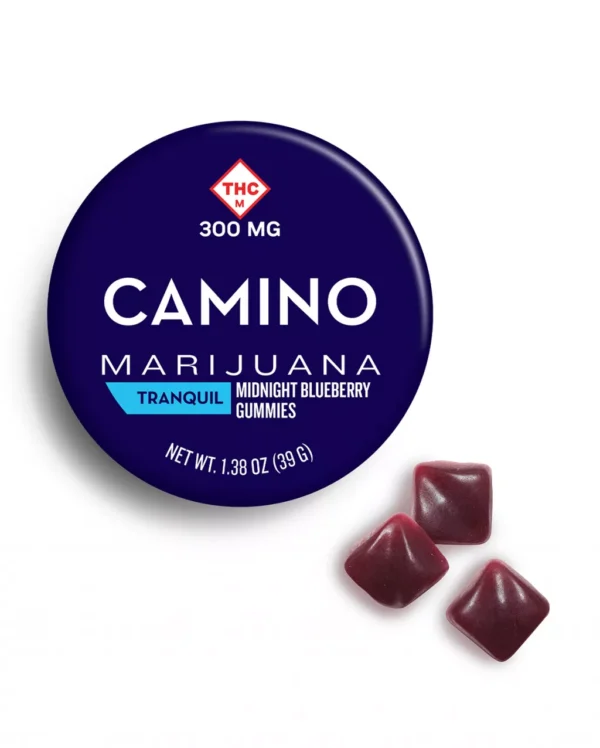 30mg Tranquil Midnight Blueberry High Dose Camino Gummies Near Me